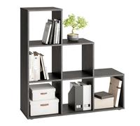 Étagère 6 Cases Design Gaman 108cm Gris Foncé