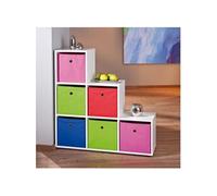 Etagère 6 Compartiments "Kase" 109cm Blanc