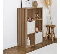 Etagère 6 niches 70x32x100 cm naturel - AKLUS