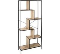 Etagère 6 Niveaux Aspect Bois et Métal Noir - ENDIS - ALTOBUY Marron G