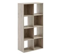 Paris Prix Étagère Five Mix n' modul 8 cases bois Gris L.67 x H.134 cm