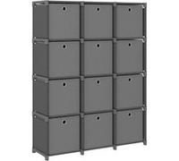 VIDAXL Étagère à cubes 12 + boîtes