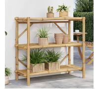 vidaXL Étagère à 3 Niveaux 100x40x90 cm Bambou