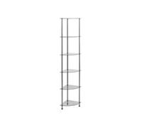 vidaXL Étagère 6 niveaux verre trempé