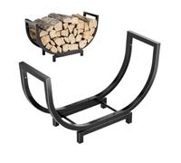 Étagère à bois de chauffage d'intérieur - Organiseur de rangement incurvé | Étagère à bûches épaisse pour intérieur et extérieur, maison, jardin, terrasse, arrière-cour, garage, abri, porche, cave