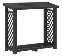 Support à bois 114 x 46 x 101 cm PP Anthracite vidaXL