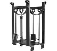 Étagère à bois - Étagère à bois en métal pour l'intérieur et l'extérieur 78x29x35.8cm