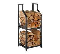 Relaxdays Rack à bois à deux niveaux