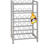 Étagère à bouteilles HAKU en aluminium - Métal, L/H/P : 34 x 59 x 22 cm