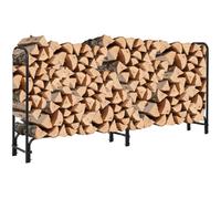 Étagère à bûches - Aide à l'empilage pour l'intérieur - Abri bois range buches Extérieur - 244x34x110CM