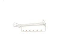 Maze Étagère à chapeaux Bill Hat Rack Greige