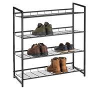 Étagère à chaussure ORDO, meuble à chaussure, rangement porte-chaussure à 4 niveaux en métal