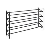 Étagère à chaussures antiglissante Hero extensible, pour 24 paires de chaussures Noir
