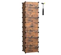 Étagère à chaussures boîte à chaussures 10 compartiments modulable rangement chaussures chaque casier 40 x