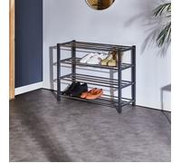 Etagère à chaussures DUBLIN gris, 4 niveaux Gris G