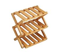 Étagère à chaussures en bois - organisateur à 3 niveaux extensible réglable et pliable, organisateur de chaussures en bois - pour famille amis étudiants hommes femmes maison intérieur bureau studio