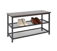 Étagère à chaussures en métal, porte-chaussures, organiseur élégant.