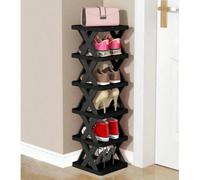Étagère à chaussures étroite et petite de 2 à 9 niveaux, organisateur de rangement de chaussures DIY gain de place, convient pour l'entrée et le placard, convient aux chaussures de taille 42-43, facil