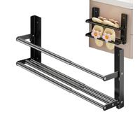 Étagère à chaussures murale rétractable avec rangement vertical | Lot de 4 autocollants sans clous | Porte-chaussures extensible pour économiser de l'espace avec porte-serviettes pour entrée