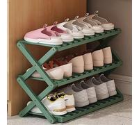 Étagère à chaussures pliable multi-niveaux pour intérieur/extérieur | Étagère à chaussures pliable - Solution de rangement durable à plusieurs niveaux pour une utilisation en intérieur et en