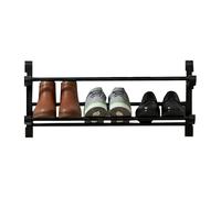 Étagère à chaussures - Porte-chaussures pliable pour montage mural | Compact Suspendu ShoeOrganizer ABS Tube galvanisé Étagère de rangement peu encombrante Armoire de porte d'entrée Plusieurs paires