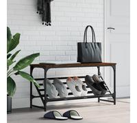 Étagère à Chaussures Rangement Entrée Sonoma Gris Bois d'Ingénierie vidaXL
