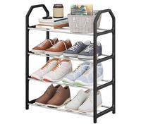 Étagère à chaussures - Rangement Organiseur de Chaussures | 4 Tier Space Saver Shoe Rack, Organisateur de Stockage Étagère à Chaussures, Capacité Porte-chaussures autonome pour, intérieur