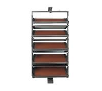 Étagère à chaussures rotative à 360° à 5 niveaux réglables en hauteur, étagère de rangement multicouche pour entrée et vestiaire, organiseur à chaussures peu encombrant