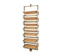 Étagère à chaussures rotative à 360° à 7 niveaux réglables en hauteur, organiseur coulissant pour entrée et vestiaire