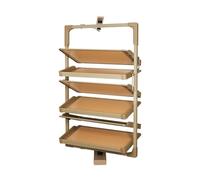 Étagère à chaussures rotative à 360° à 7 niveaux réglables en hauteur, organiseur coulissant pour entrée et vestiaire