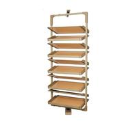 Étagère à chaussures rotative à 360° à 7 niveaux réglables en hauteur, organiseur coulissant pour entrée et vestiaire