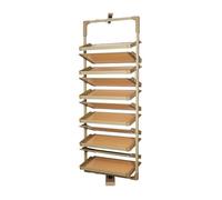 Étagère à chaussures rotative à 360° à 7 niveaux réglables en hauteur, organiseur coulissant pour entrée et vestiaire
