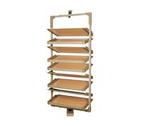 Étagère à chaussures rotative à 360° à 7 niveaux réglables en hauteur, organiseur de rangement extractible pour entrée et vestiaire