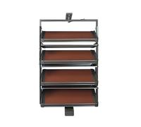 Étagère à chaussures rotative à 360 degrés à 5 niveaux réglables en hauteur, étagère de rangement multicouche pour entrée et vestiaire, organiseur à chaussures peu encombrant