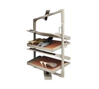 Étagère à chaussures rotative à 360°, étagère empilable réglable en hauteur, armoire à 6 niveaux pour entrée et vestiaire
