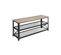 Etagère à chaussures style industriel Bois clair industriel, Chêne Sonoma