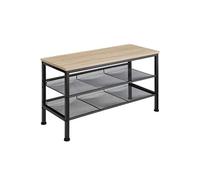 Etagère à chaussures style industriel Bois clair industriel, Chêne Sonoma