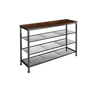Etagère à chaussures style industriel Bois foncé industriel, rustique