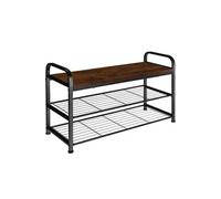 Etagère à chaussures style industriel Bois foncé industriel, rustique
