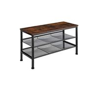 Etagère à chaussures style industriel Bois foncé industriel, rustique