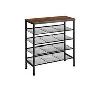 Etagère à chaussures style industriel Bois foncé industriel, rustique