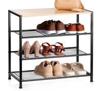Etagère à chaussures Vilde - 3 niveaux - 60 x 30 x 57 cm - Noir