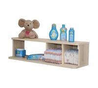 Étagère à couches murale ROBA - Largeur réglable - Décor érable