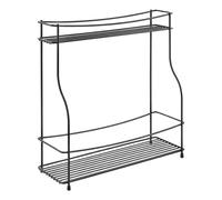 Étagère à épices à 2 niveaux Basalmico Noir Metaltex