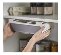 Étagère à épices sous armoire CupboardStore, organiseur de rangement pour cuisine, avec 6 bouteilles d'assaisonnement - Gris - -