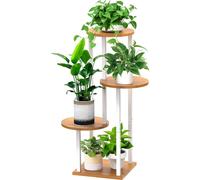 Étagère à fleurs en bois à 4 niveaux, étagère à plantes en métal, support à fleurs à plusieurs niveaux, support à plantes, banc à fleurs, échelle à fleurs, marchepied pour plantes, étagère sur pied po