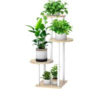 Étagère à fleurs en bois à 4 niveaux, étagère à plantes en métal, support à fleurs à plusieurs niveaux, support à plantes, banc à fleurs, échelle à fleurs, marchepied pour plantes, étagère sur pied po