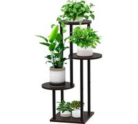 Étagère à fleurs en bois à 4 niveaux, étagère à plantes en métal, support à fleurs à plusieurs niveaux, support à plantes, banc à fleurs, échelle à fleurs, marchepied pour plantes, étagère sur pied po