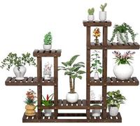 Étagère à fleurs en bois à 6 niveaux pour l'extérieur