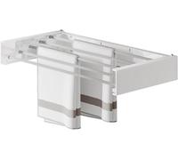 Étagère à linge murale - Sèche-linge pliable - Pour sécher les vêtements - Design gain de place - Largeur : 50 cm - Blanc